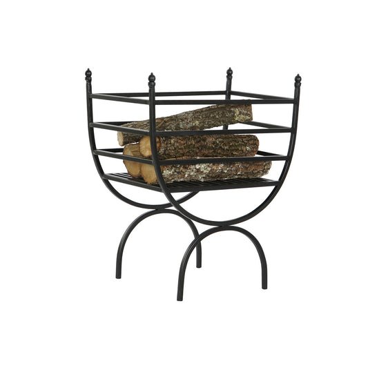 LEÑERA ACERO 48X30X57 NEGRO