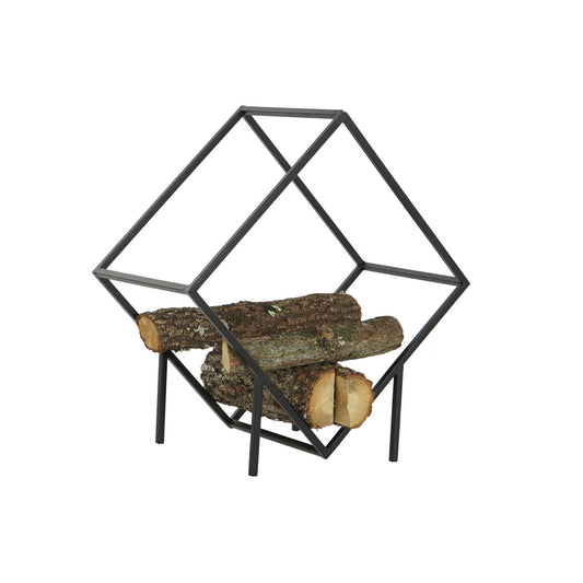 LEÑERA ACERO 57X30X58 NEGRO