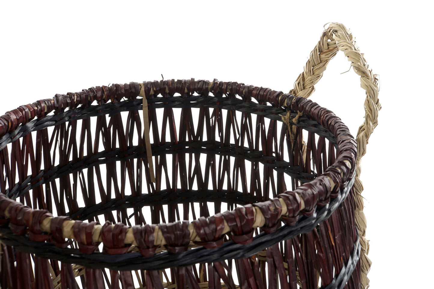 CESTA SET 3 SEAGRASS 39X39X41 NATURAL LILA