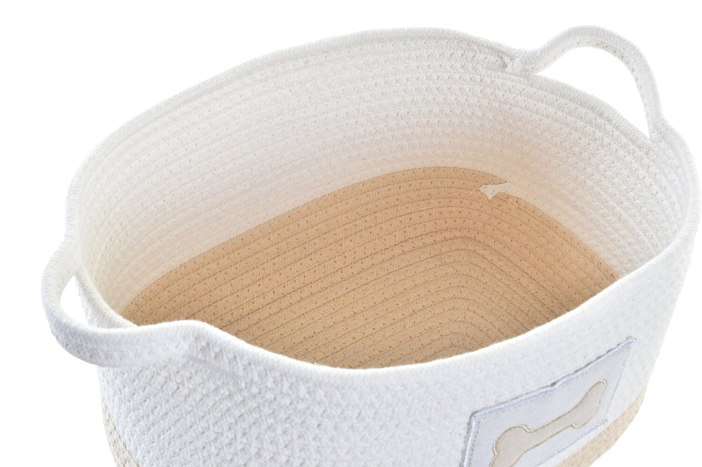 CESTA SET 2 ALGODON 43X30X23 BLANCO