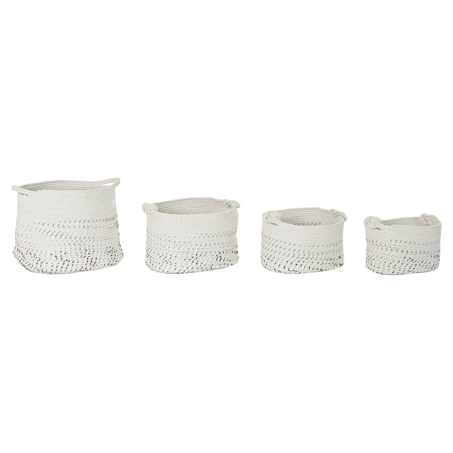 CESTA SET 4 ALGODON 36X36X33 BLANCO