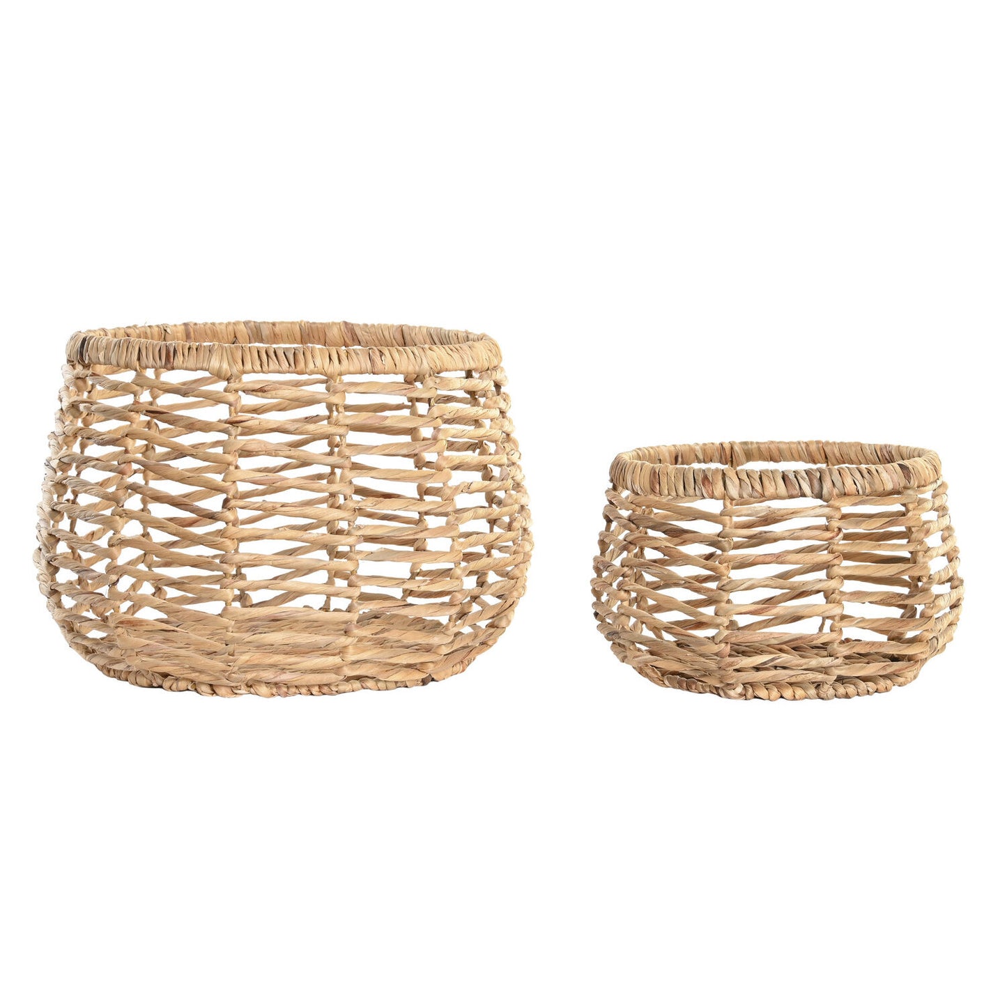 CESTA SET 2 FIBRA 48X48X33 NATURAL