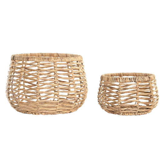 CESTA SET 2 FIBRA 48X48X33 NATURAL