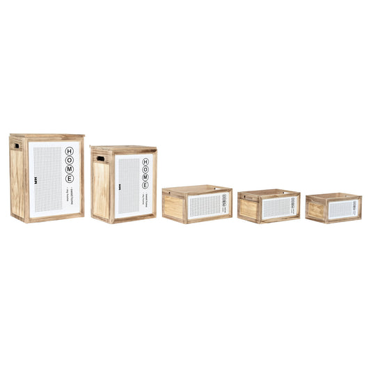 CESTA ROPA SET 5 PAULOWNIA 40X30X55 NATURAL