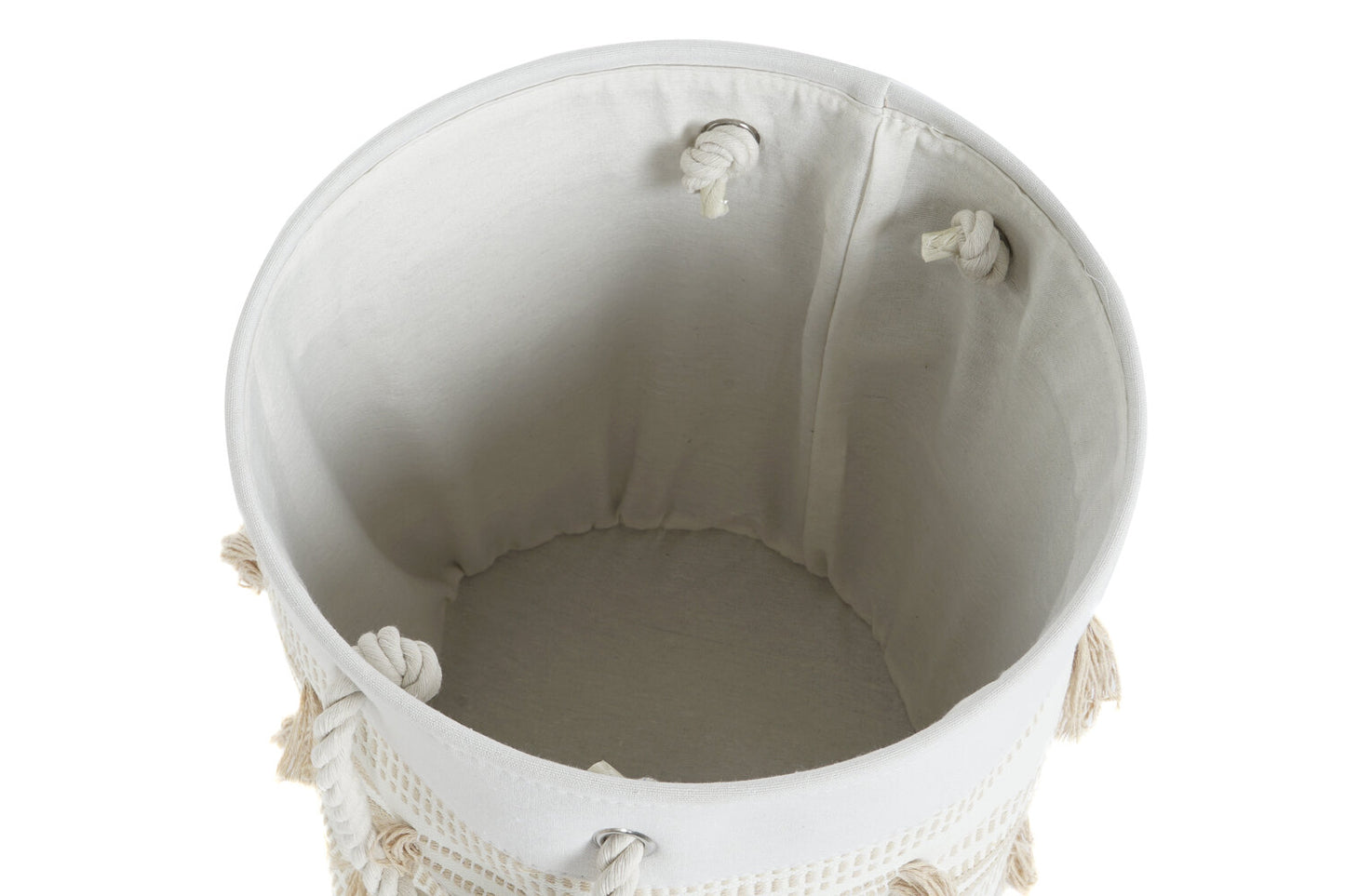 CESTA SET 3 POLIESTER ALGODON 43X43X45 FLECOS