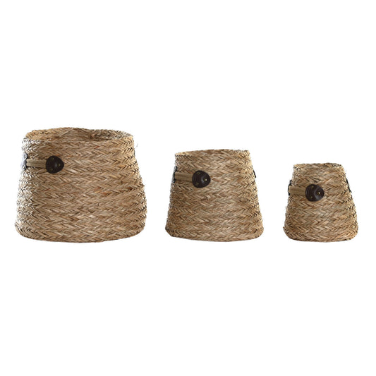 CESTA SET 3 SEAGRASS 30X30X28 NATURAL