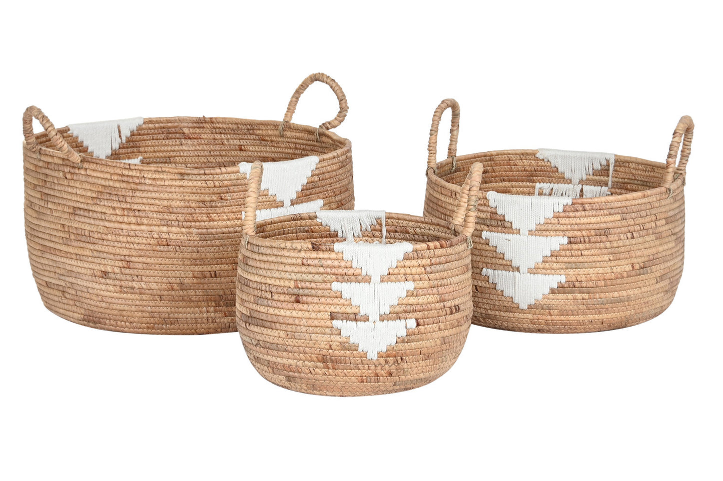 CESTA SET 3 SEAGRASS CUERDA 55X55X40 NATURAL