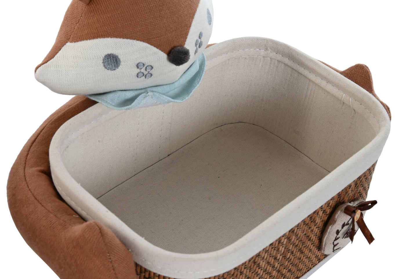 CESTA SET 2 FIBRA TRENZADA ALGODON 43X33X32:5