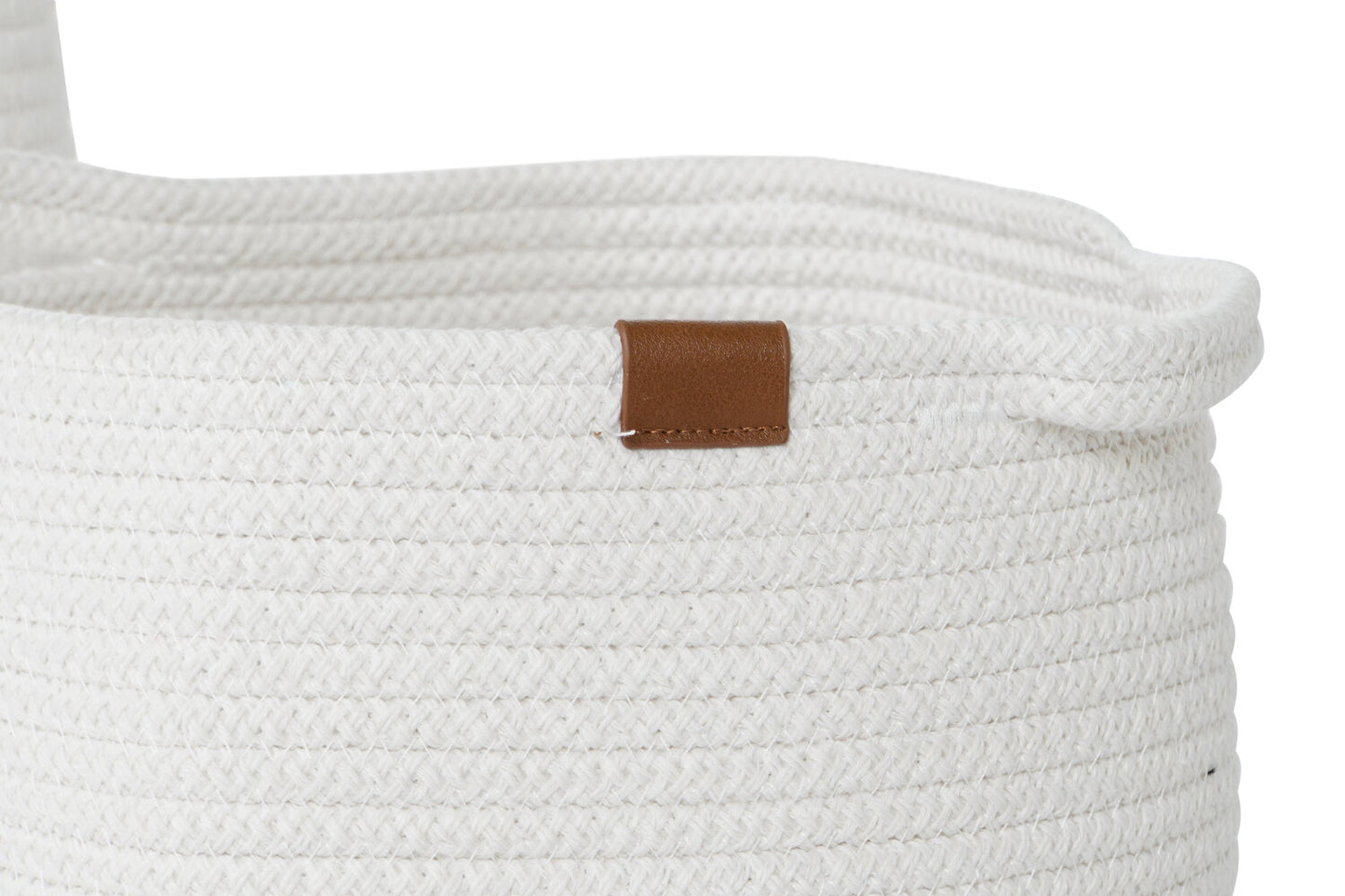 CESTA SET 3 ALGODON 34X34X34 CON ASAS BLANCO