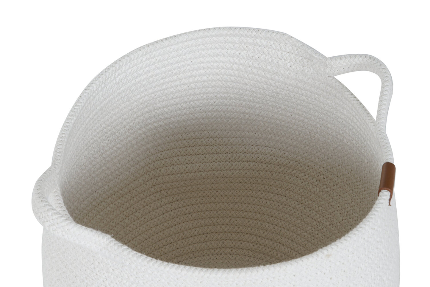 CESTA SET 3 ALGODON 34X34X34 CON ASAS BLANCO
