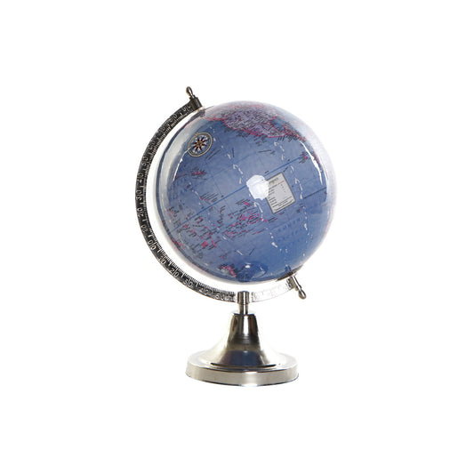 GLOBO TERRAQUEO ALUMINIO PVC 23X20X32 AZUL