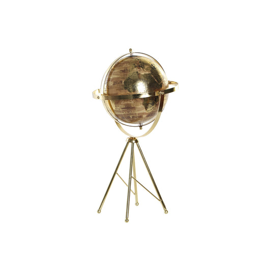 GLOBO TERRAQUEO PVC METAL 27X27X52 MARRON