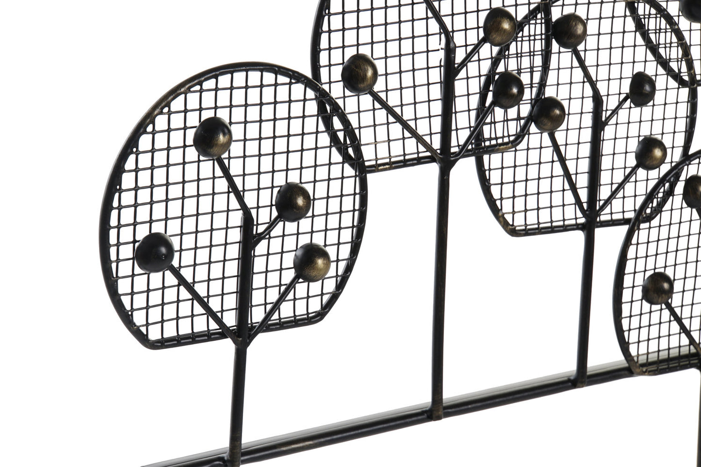 DECORACION PARED METAL 105X6X56 EDIFICIO DORADO