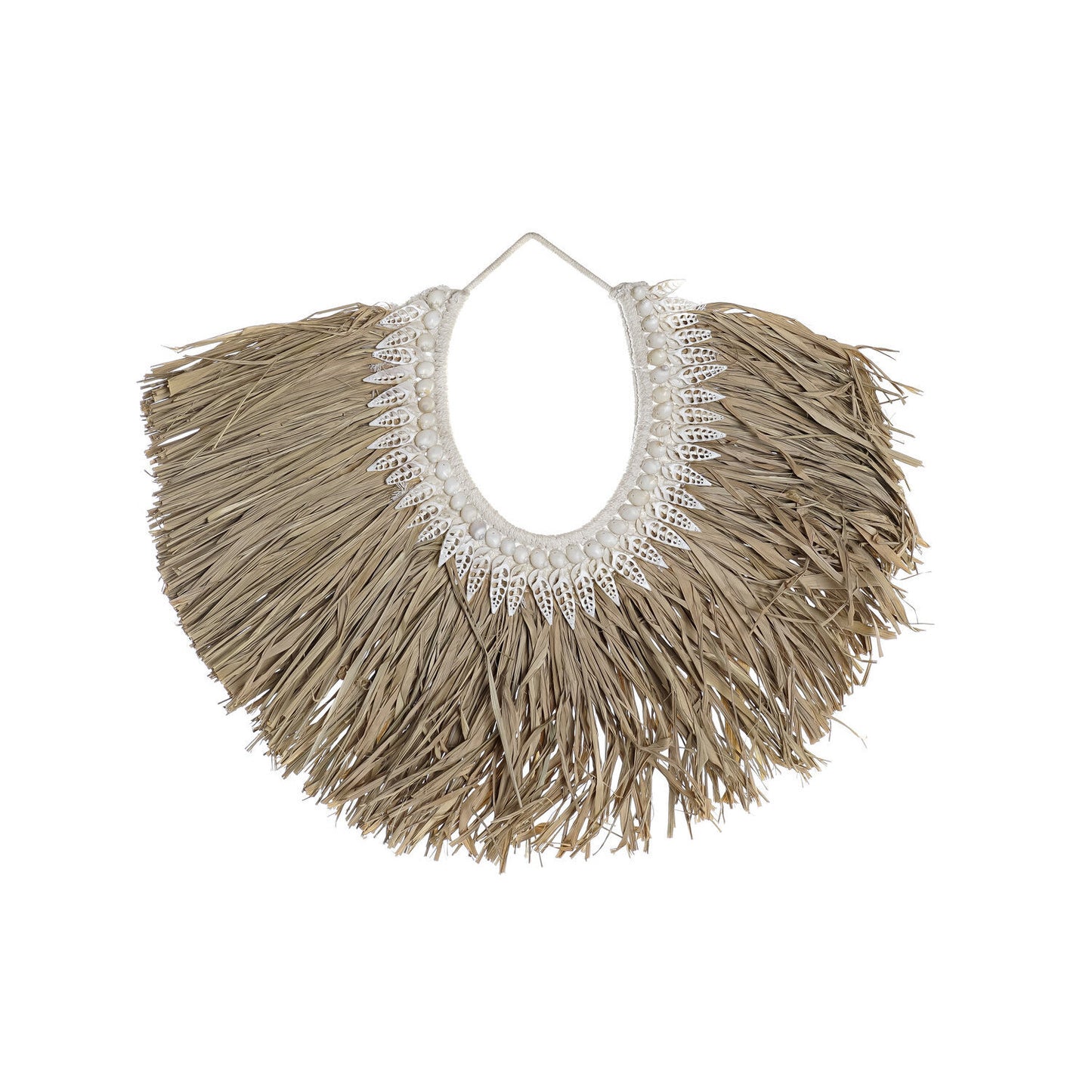 DECORACION PARED FIBRA CONCHAS 70X3X57 MARRON