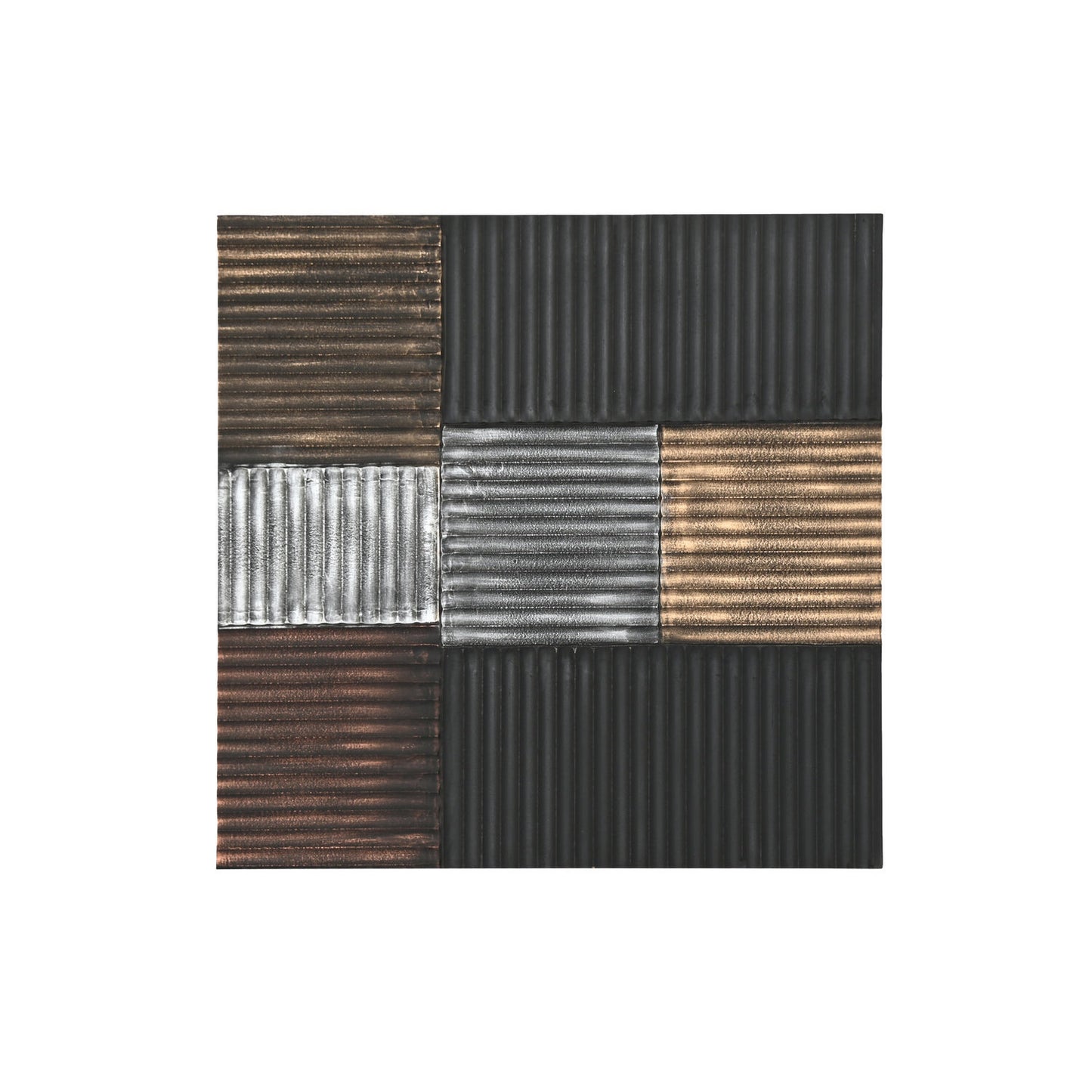 DECORACION PARED MDF 91X3X91 MODERNO 3D NEGRO