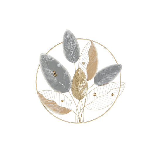 DECORACION PARED METAL 83:8X5:7X87:6 HOJAS