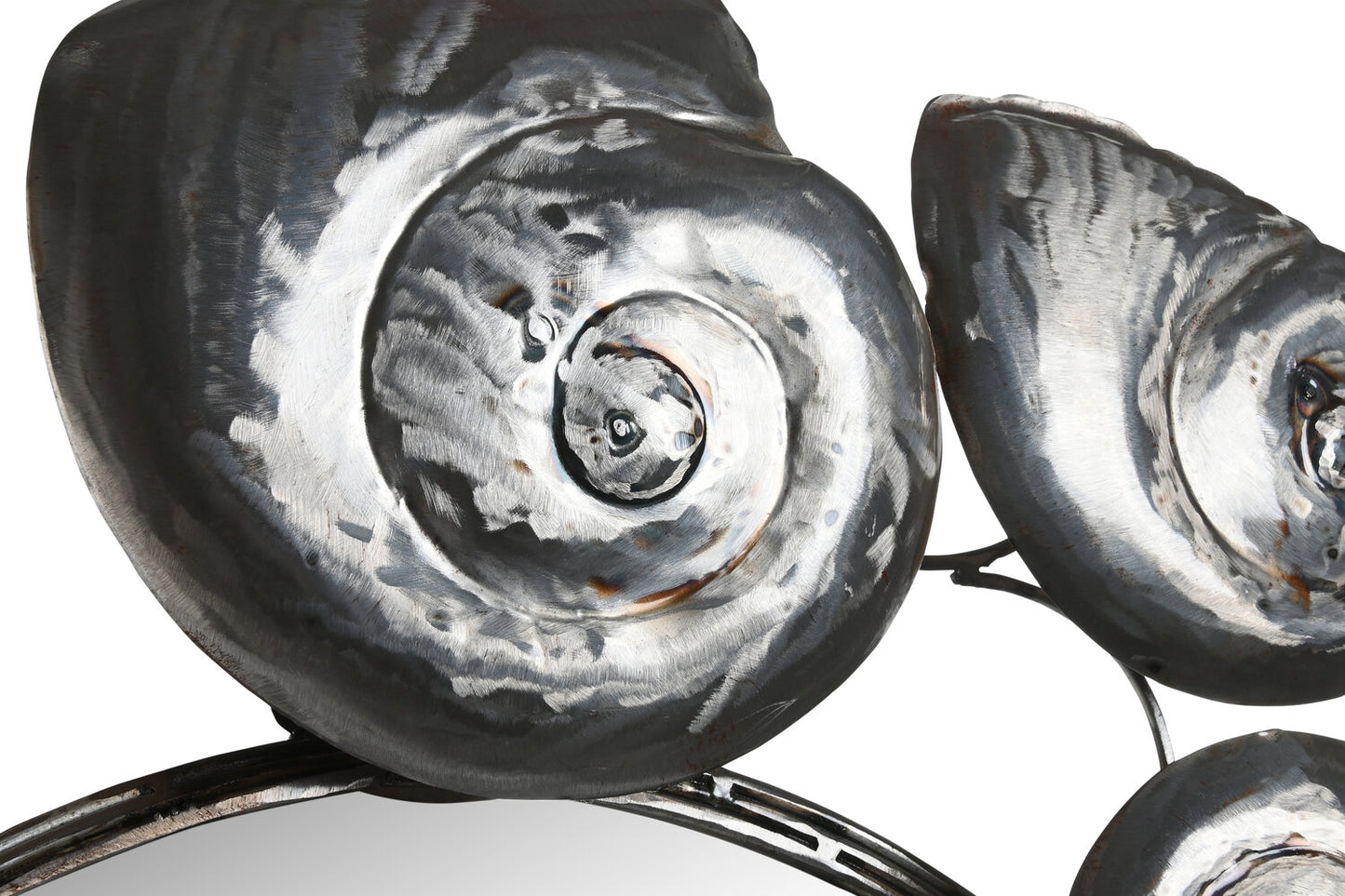 ESPEJO METAL 90X10X80 NAUTILUS PLATEADO