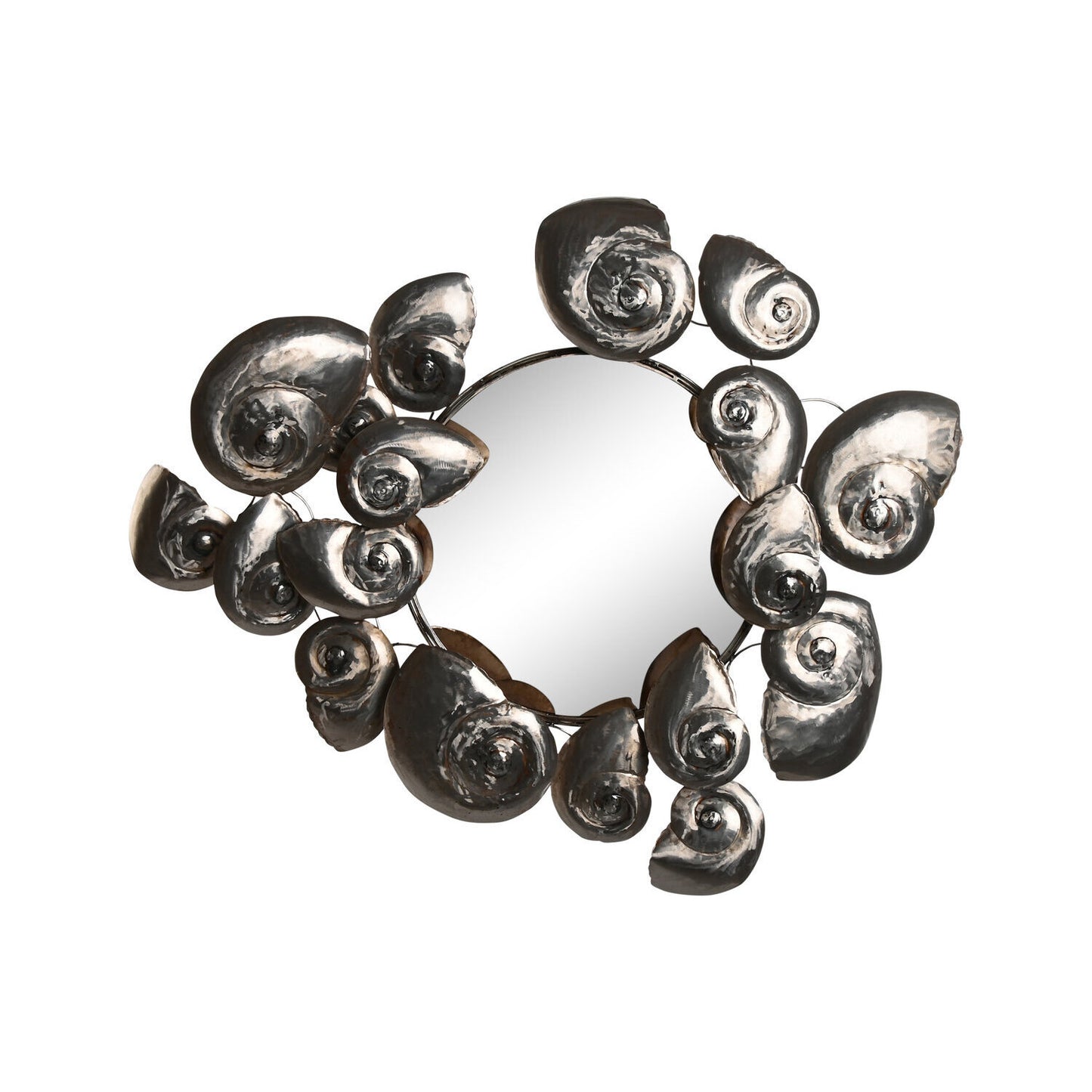 ESPEJO METAL 90X10X80 NAUTILUS PLATEADO
