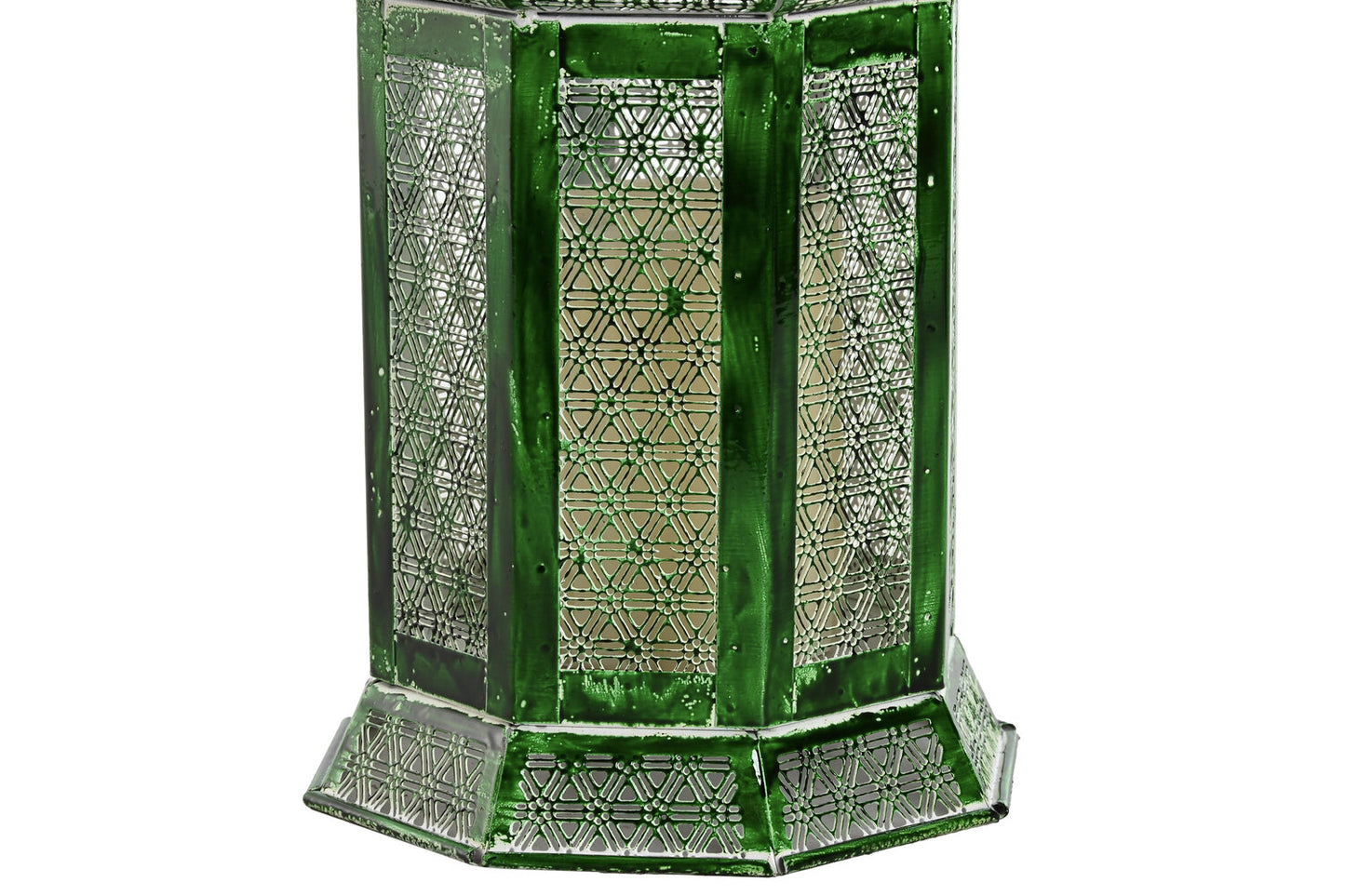 FAROLA SET 2 METAL 23X23X57 VERDE