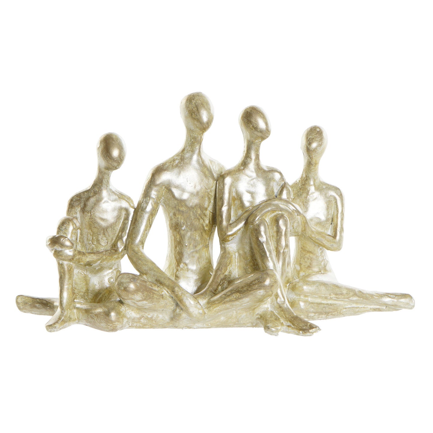 FIGURA RESINA 21X8X12 FAMILIA DORADO