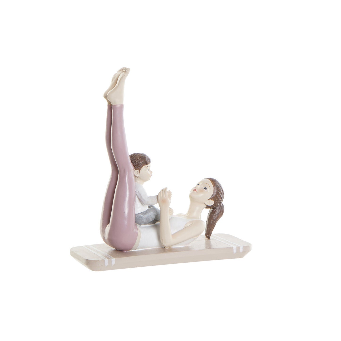 FIGURA RESINA 15:5X6:5X17 MAMA YOGA ROSA
