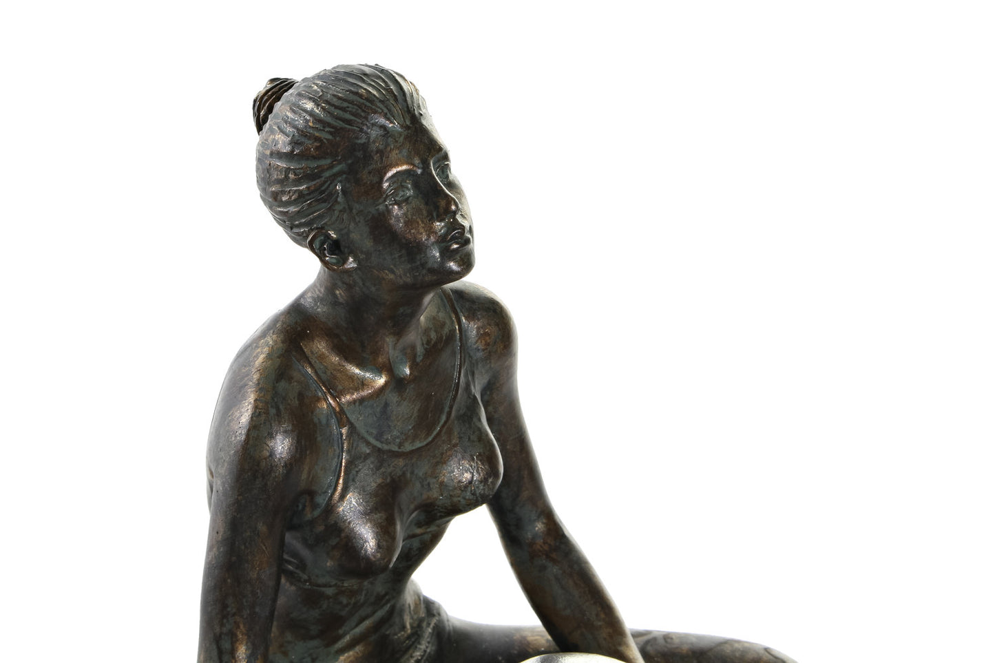 FIGURA RESINA 14X11:5X25:5 CHICA GIMNASTA COBRIZO