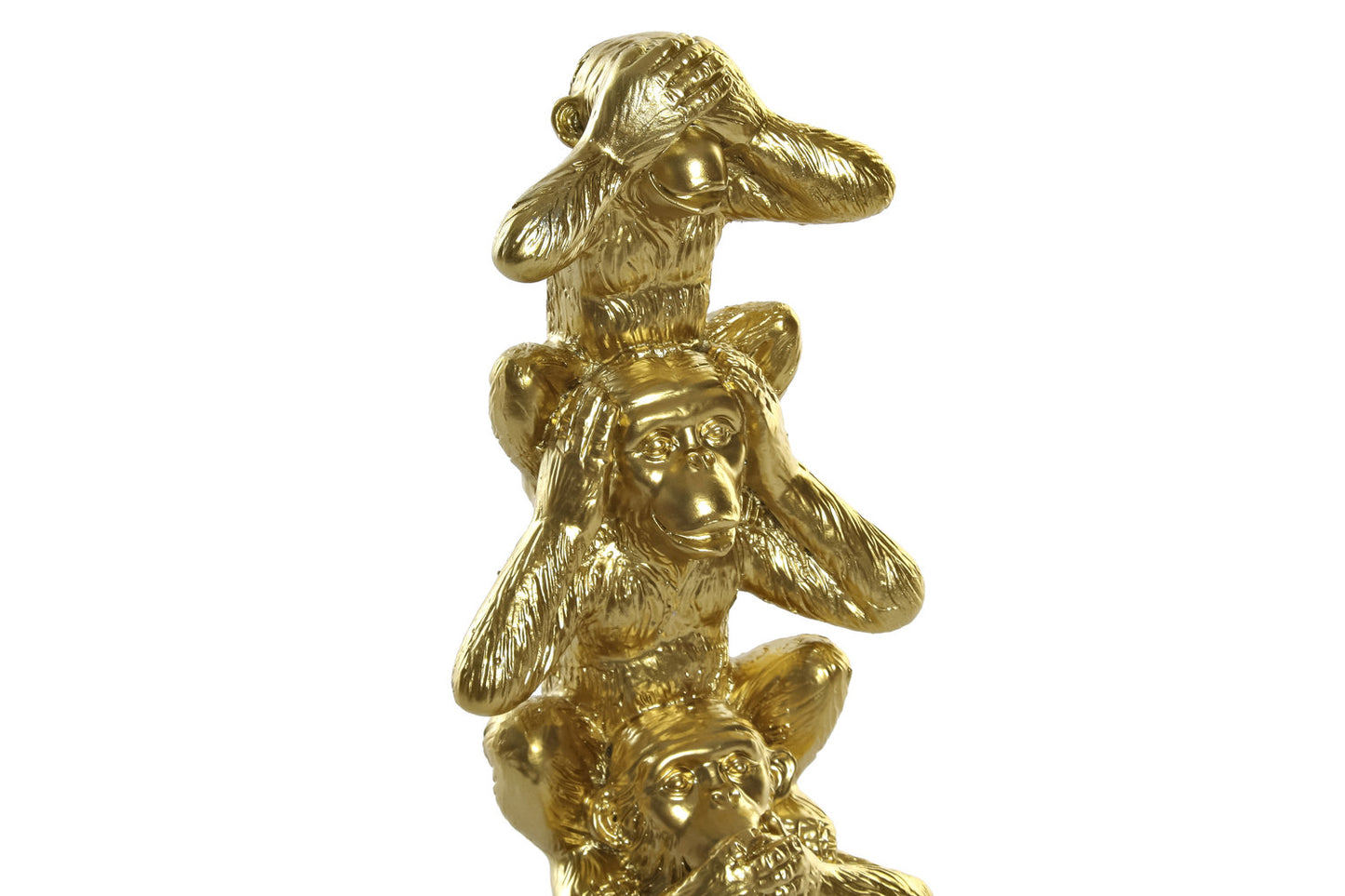 FIGURA RESINA 8:5X6X20 MONOS DORADO