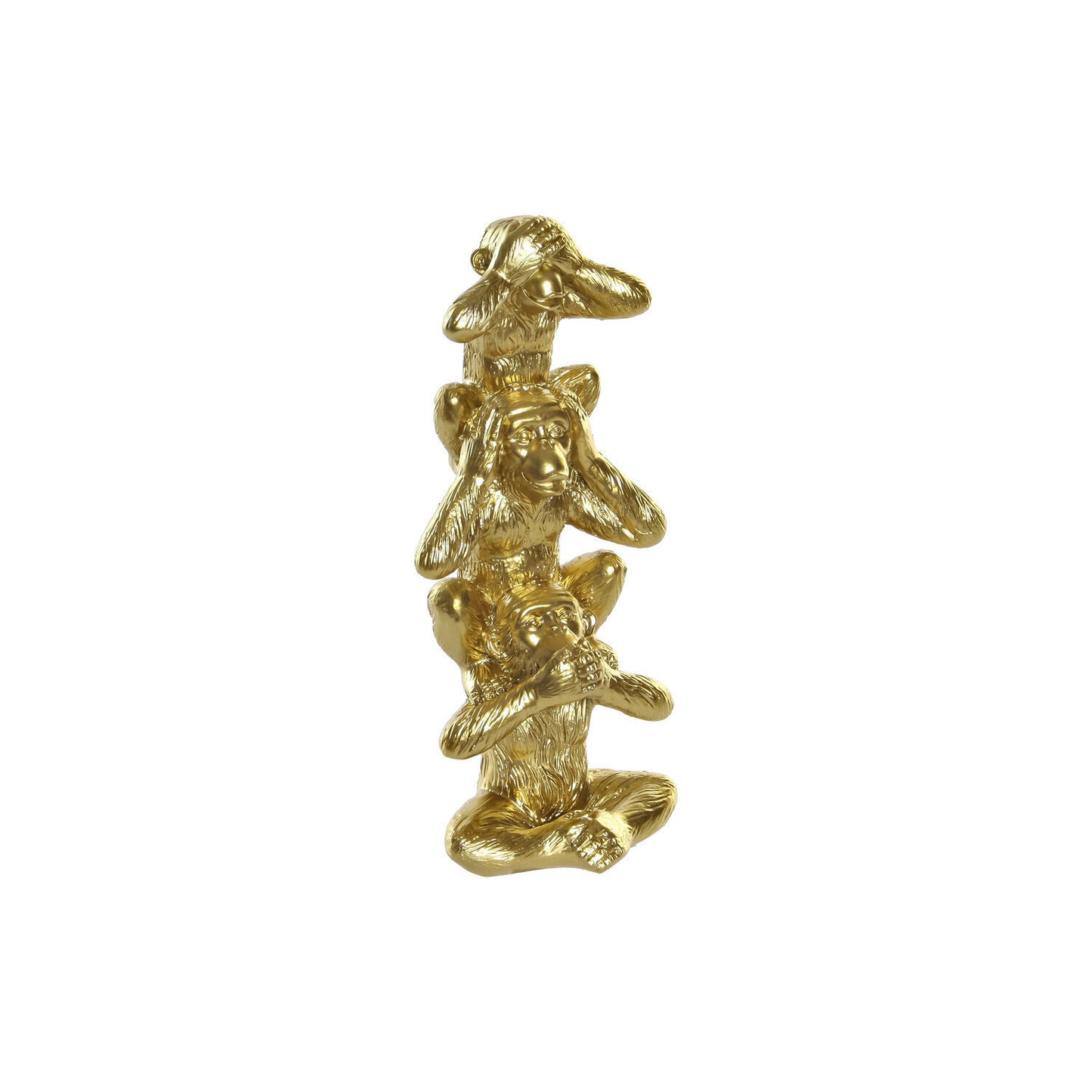 FIGURA RESINA 8:5X6X20 MONOS DORADO