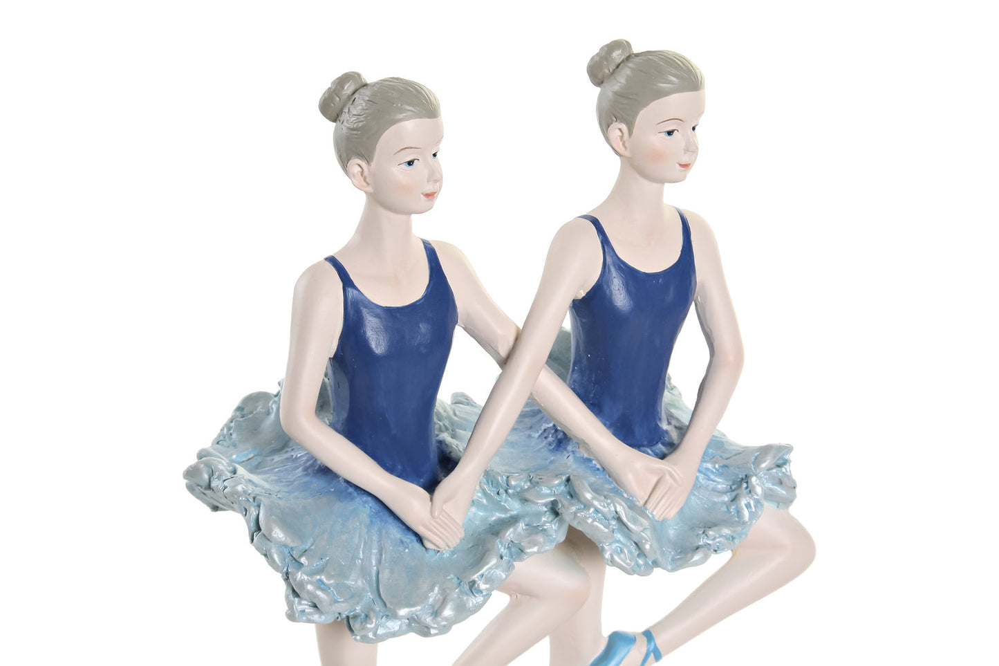 FIGURA RESINA 14X7:5X21:5 BAILARINAS AZUL