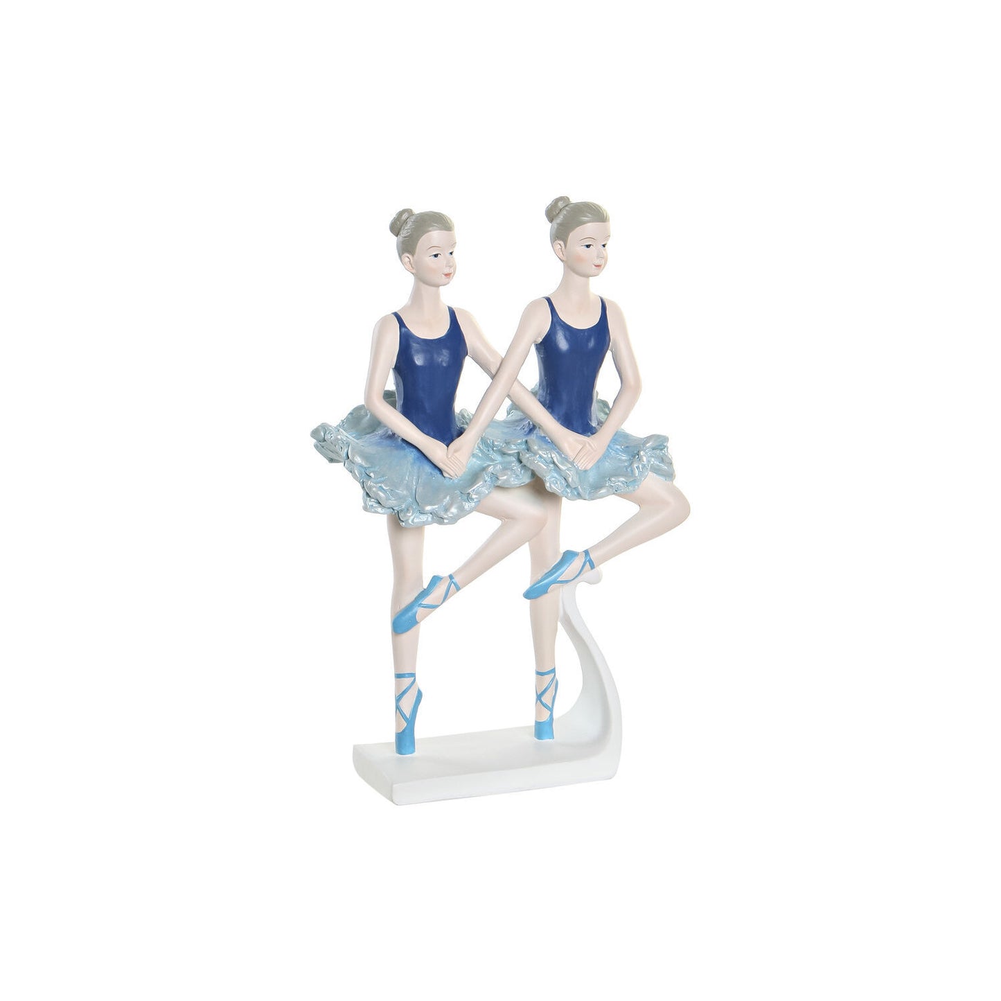 FIGURA RESINA 14X7:5X21:5 BAILARINAS AZUL