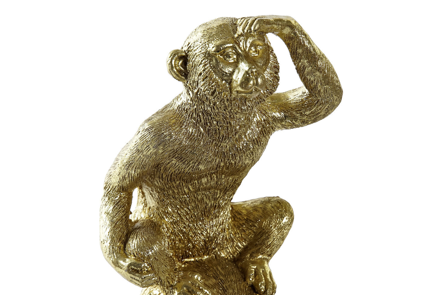 FIGURA RESINA 13:5X10X30 MONOS DORADO