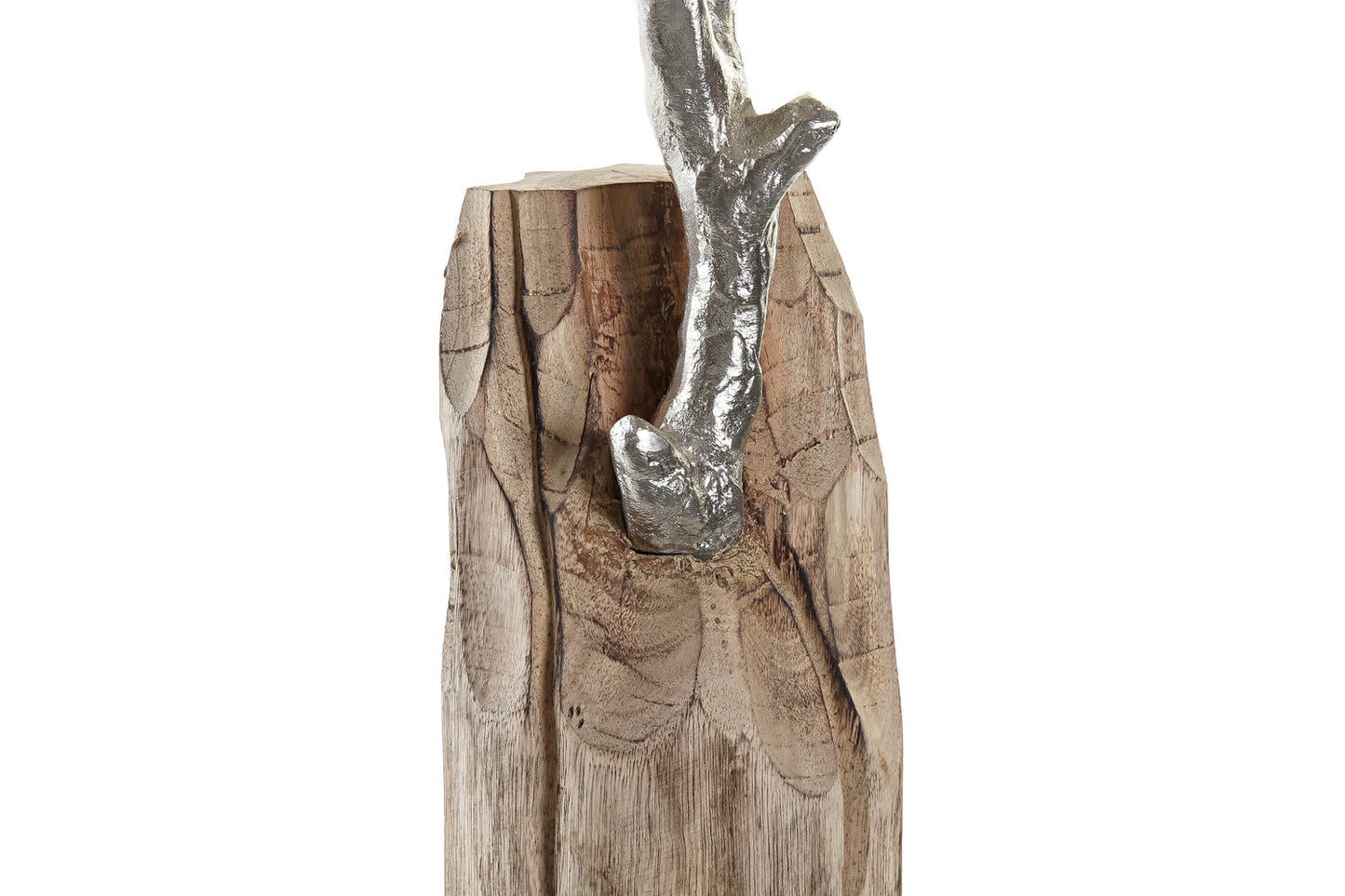 FIGURA MANGO ALUMINIO 26X11X51 ARBOL MARRON