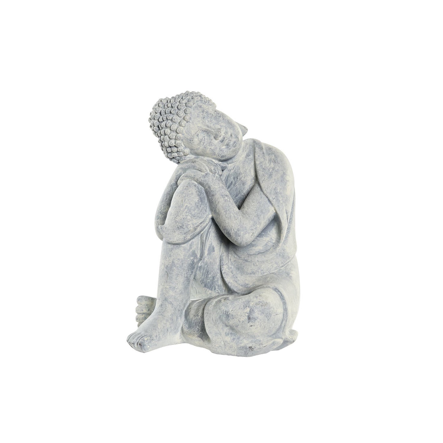 FIGURA RESINA 18X14X23 BUDA GRIS CLARO