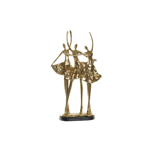 FIGURA RESINA 25X9:8X44:5 BAILARINAS DORADO