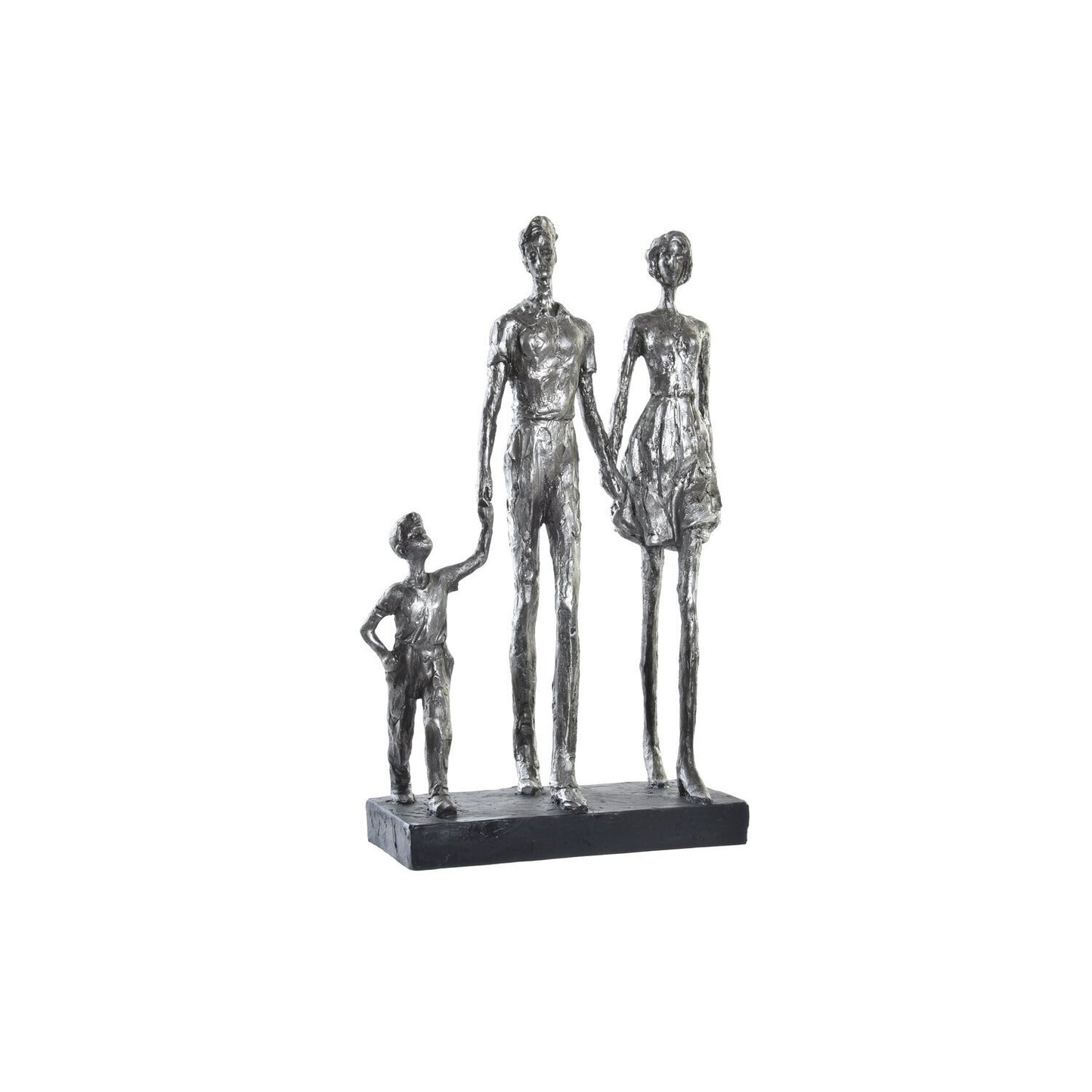 FIGURA RESINA 26X11:5X41:5 FAMILIA PLATEADO