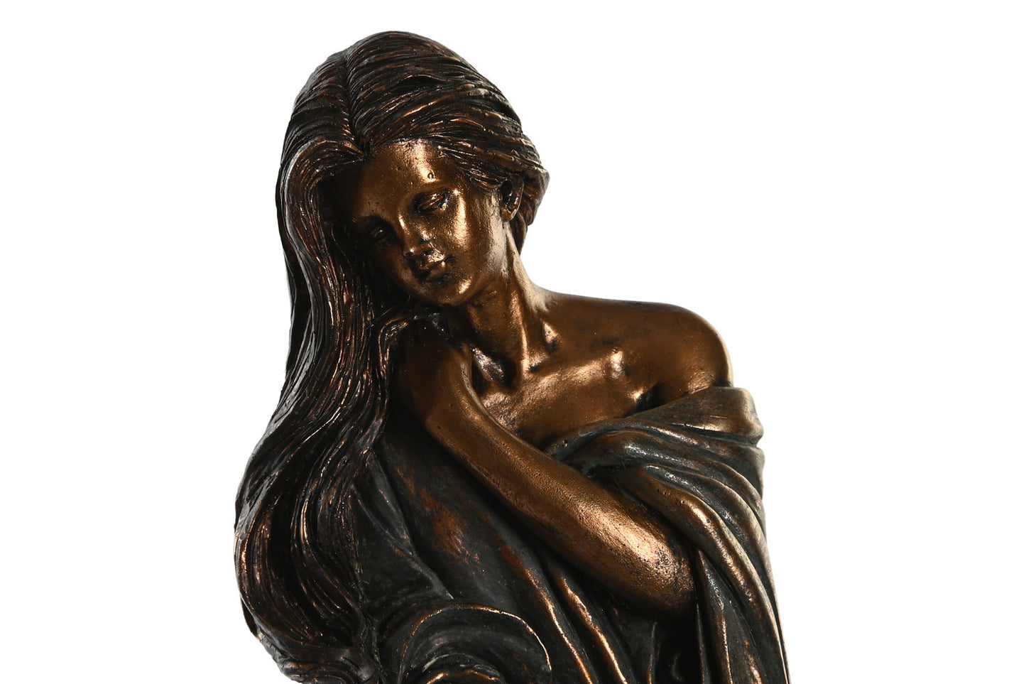 FIGURA RESINA 17X11X32:5 MUJER COBRIZO