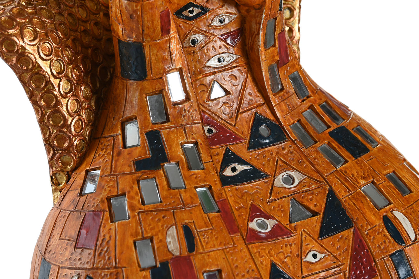 FIGURA RESINA 21:5X18:5X31 DAMA AMARILLO