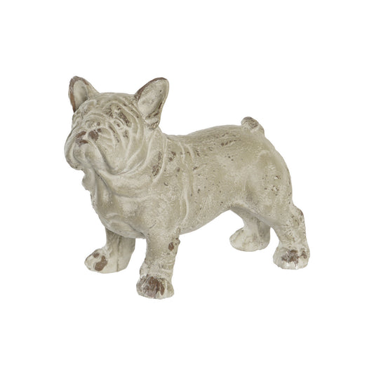 FIGURA RESINA 19X39X28:5 PERRO ENVEJECIDO GRIS