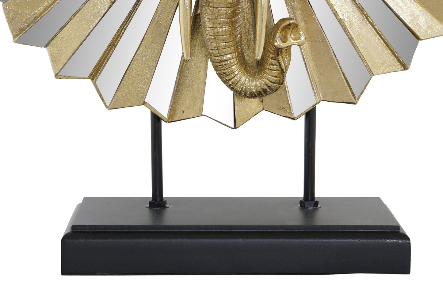 FIGURA RESINA CRISTAL 47X18X56:5 ELEFANTE DORADO