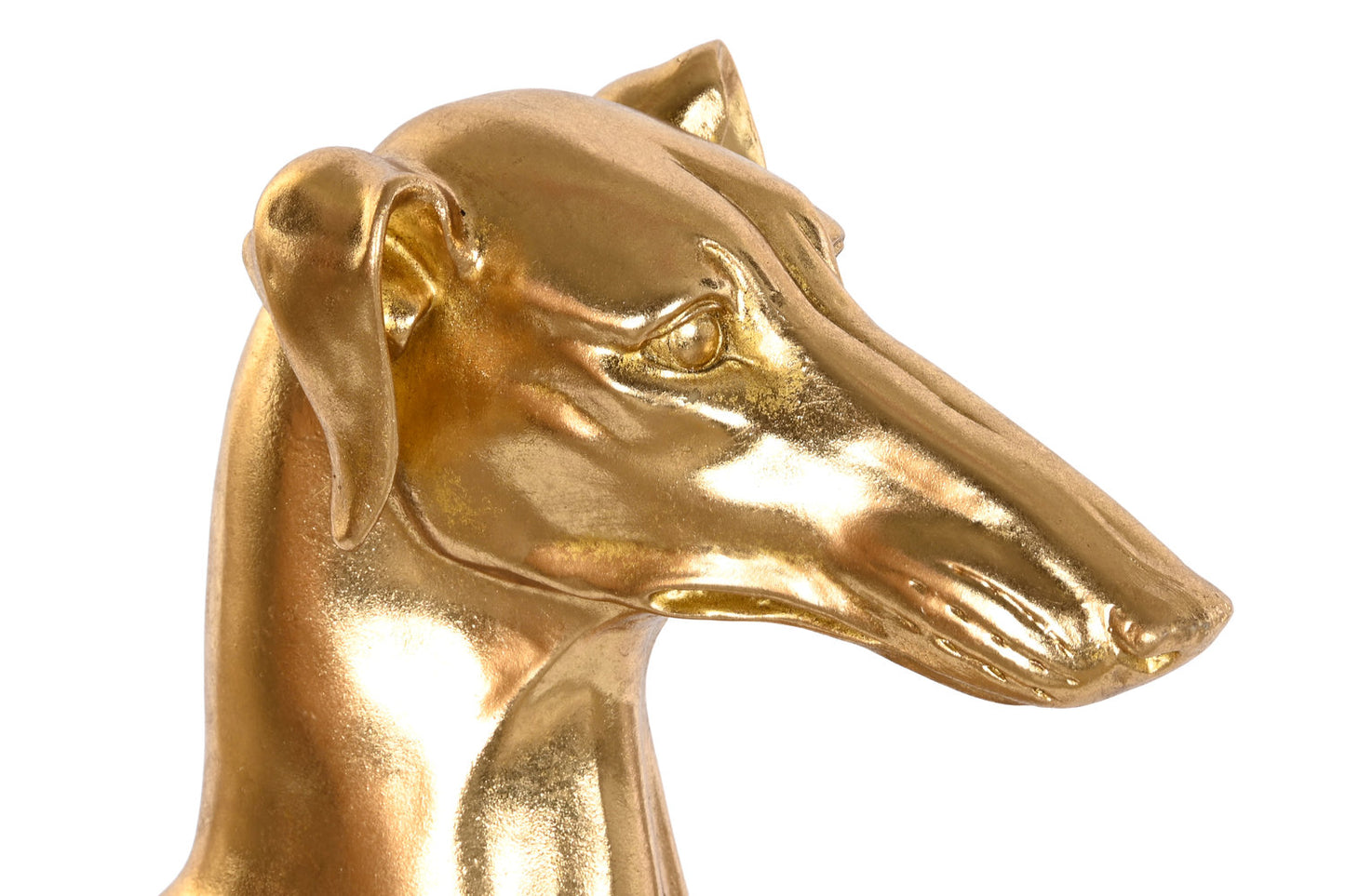 FIGURA RESINA 42:5X25:5X78 GALGO DORADO