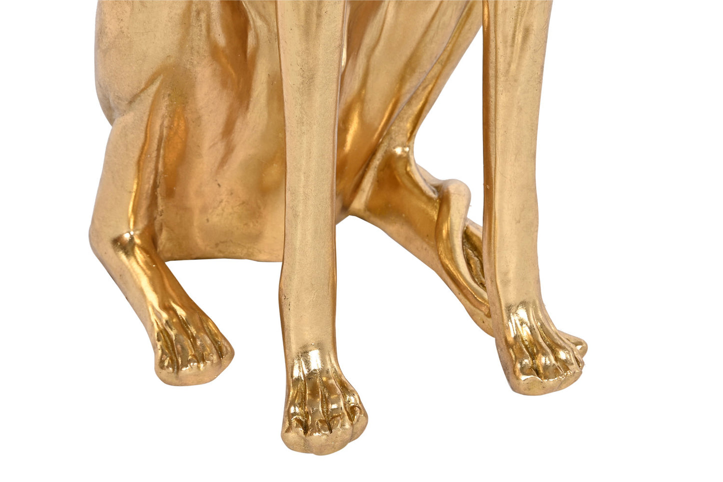 FIGURA RESINA 42:5X25:5X78 GALGO DORADO