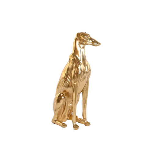 FIGURA RESINA 42:5X25:5X78 GALGO DORADO