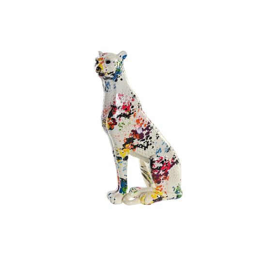 FIGURA RESINA 16X8X25 LEOPARDO MULTICOLOR