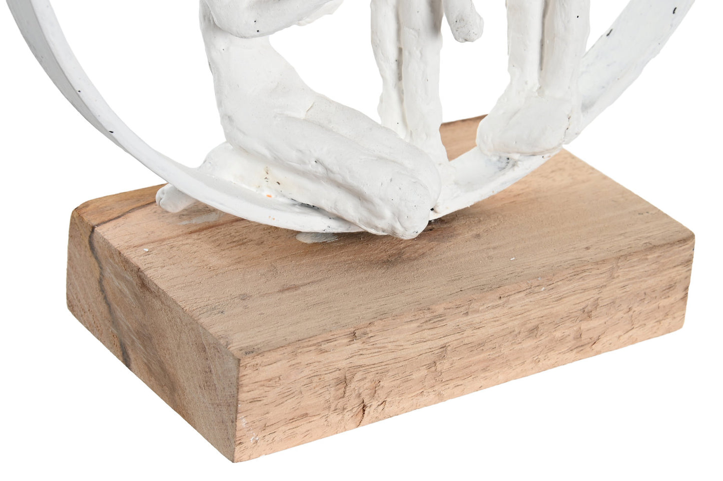 FIGURA MANGO RESINA 23X10X27 FAMILIA BLANCO