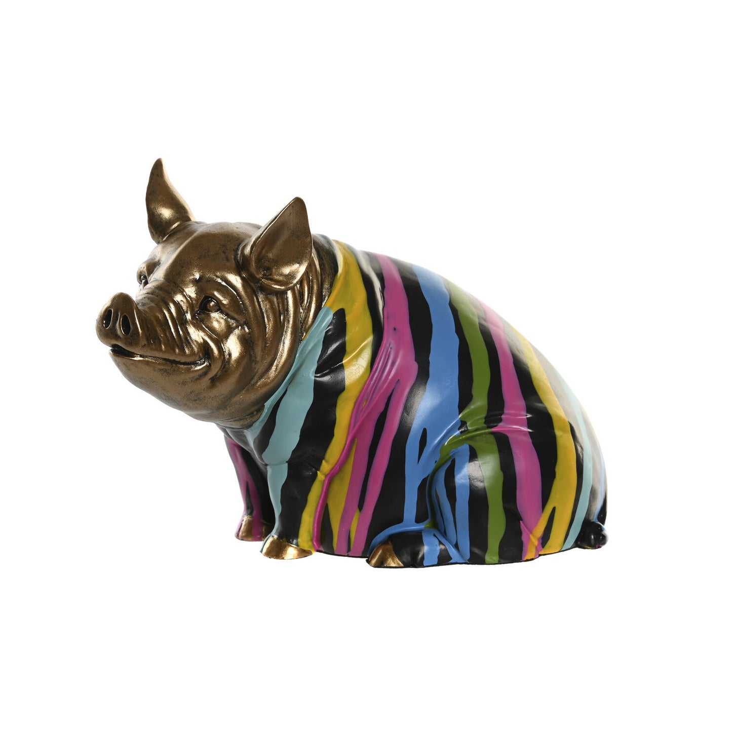 FIGURA RESINA 18:5X10:5X14 CERDITO MULTICOLOR