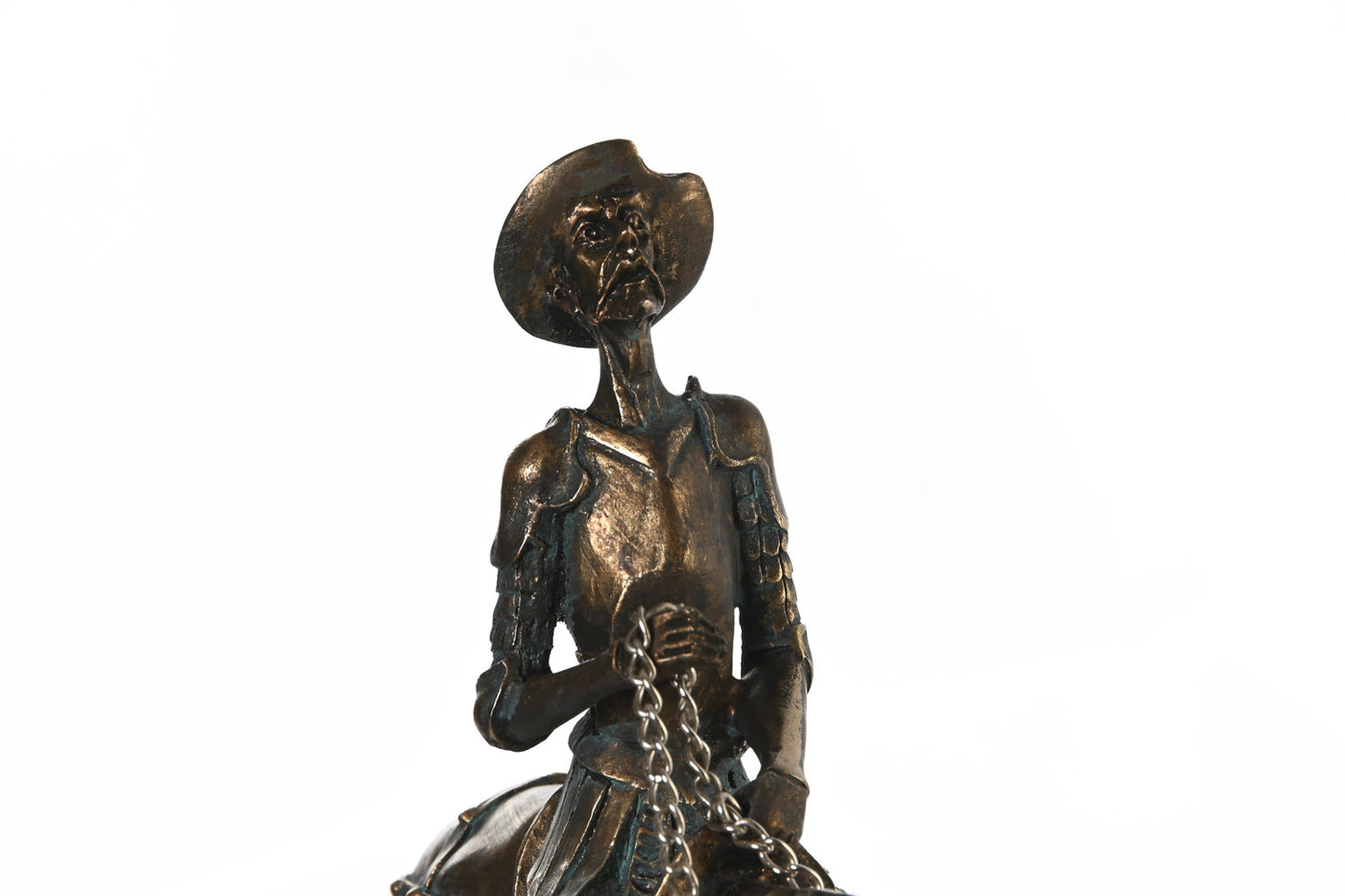 FIGURA RESINA 20X7X22 10CM: QUIJOTE CABALLO