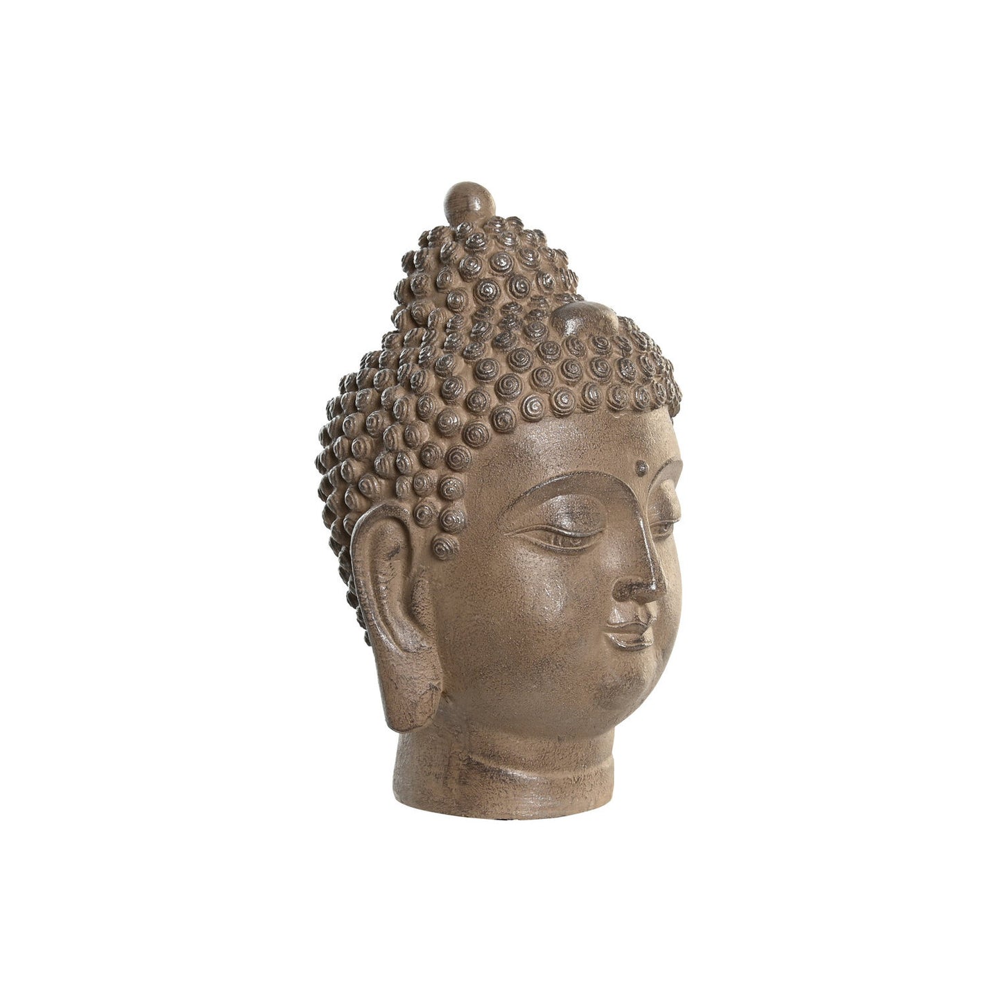 FIGURA RESINA 15X16X25:5 BUDA CABEZA MARRON