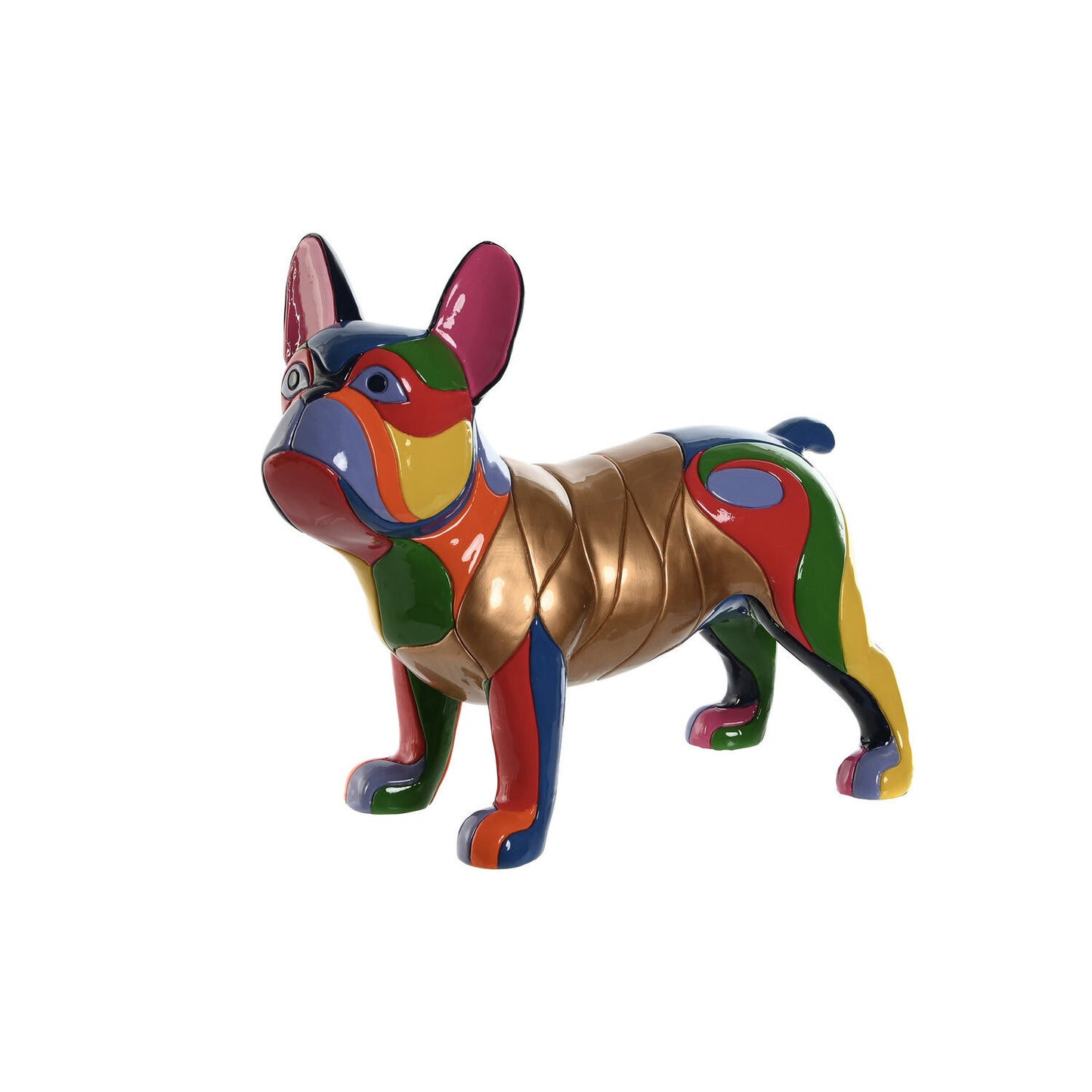 FIGURA RESINA 44X19X35:5 PERRO MULTICOLOR