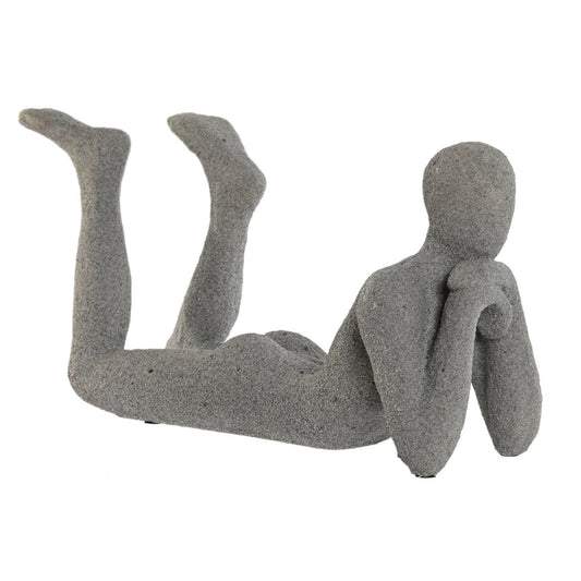 FIGURA RESINA 39X13:5X20:8 PERSONA GRIS