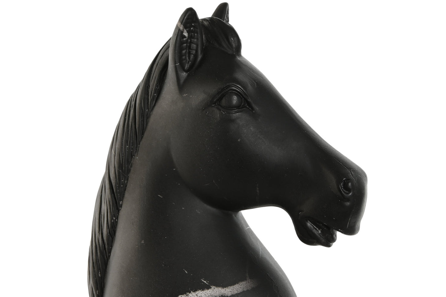 FIGURA RESINA 13X13X33 CABALLO NEGRO